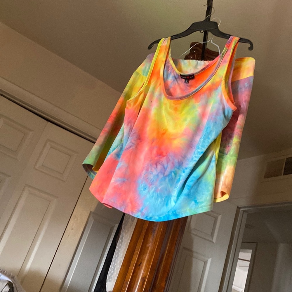 2pcs short set colorful nice